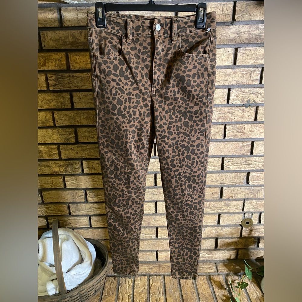 Leopard Print Brown Women’s Jeans